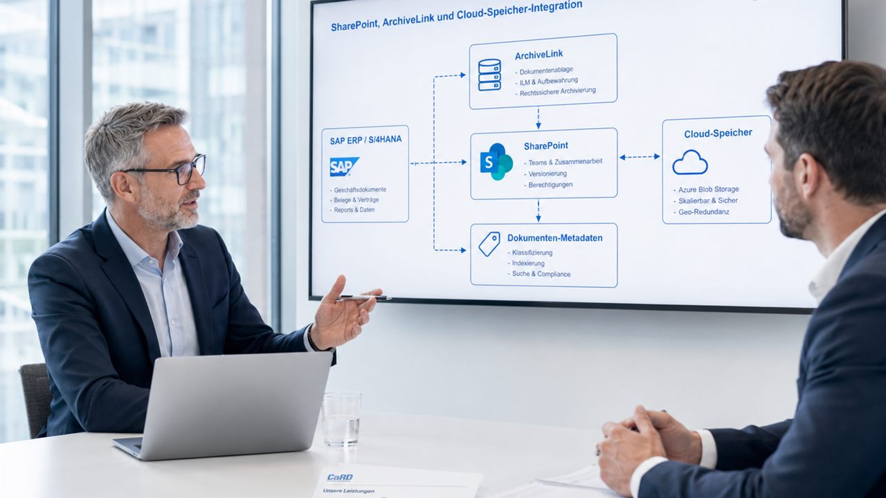 CaRD developers implementing an SAP interface solution